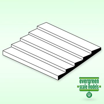 Clapboard Sheet 1x150x300 0.75 space in der Gruppe Hersteller / E / Evergreen / Panels 15x30cm bei Minicars Hobby Distribution AB (154031)