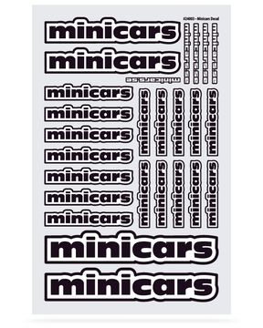 Dekal Minicars (1 ark med 26st dekaler) in the group Other / Promotional Products / Decals at Minicars Hobby Distribution AB (24003)