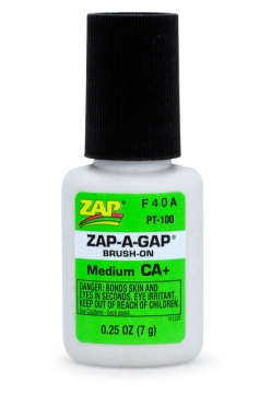 ZAP CA+ 1/4 oz 7gr Brush-On Grn i gruppen Fabrikat / Z / ZAP / ZAP Lim hos Minicars Hobby Distribution AB (40PT100)