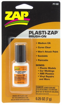 Plasti-ZAP 1/4oz 7gr Brush-On in der Gruppe Hersteller / Z / ZAP / ZAP Glue bei Minicars Hobby Distribution AB (40PT102)