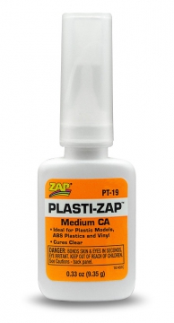 ZAP Plastic CA+ 0.33oz 9.35g i gruppen Fabrikat / Z / ZAP / ZAP Lim hos Minicars Hobby Distribution AB (40PT19)