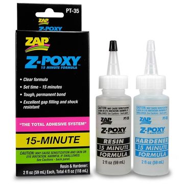 Z-Poxy 15 minutes 118ml DISCONTINUED in the group Brands / Z / ZAP / ZAP Glue at Minicars Hobby Distribution AB (40PT35)