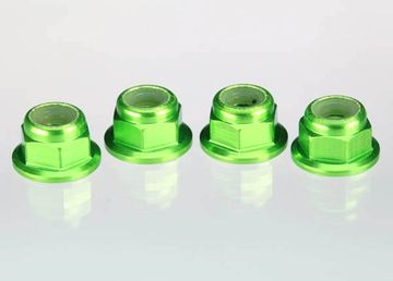 Lock Nut Flanged M4 Alu Green (4) in the group Brands / T / Traxxas / Hardware at Minicars Hobby Distribution AB (421747G)