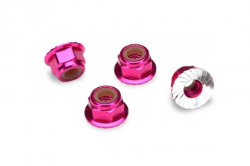 Lock Nut Flanged M4 Alu Pink (4) in the group Brands / T / Traxxas / Hardware at Minicars Hobby Distribution AB (421747P)