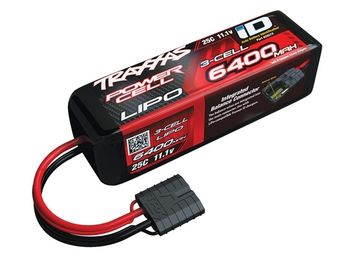 Li-Po Batteri 3S 11,1V 6400mAh 25C iD-kontakt i gruppen Tillbehr & Delar / Batterier & Tillb. hos Minicars Hobby Distribution AB (422857X)