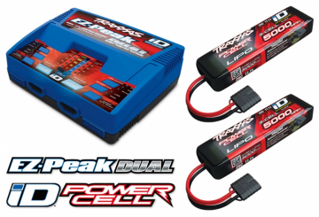 Charger EZ-Peak Dual 8A and 2x3S 5000mAh Battery Combo in der Gruppe Hersteller / T / Traxxas / Chargers bei Minicars Hobby Distribution AB (422990GX)