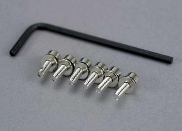 Screws M3x10mm caphead w/ Lock Washers (6) + Hex Wrench in the group Brands / T / Traxxas / Hardware at Minicars Hobby Distribution AB (423159)