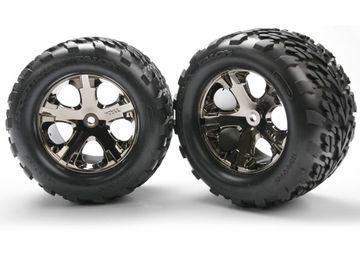 Tires & Wheels Talon/All-Star Black Chrome 2.8 TSM (2) in the group Brands / T / Traxxas / Tires & Wheels at Minicars Hobby Distribution AB (423668A)