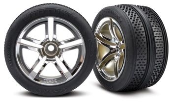 Tires & Wheels Victory/Twin-Spoke (Nitro Front) 2.8 (2) in the group Brands / T / Traxxas / Tires & Wheels at Minicars Hobby Distribution AB (425575)
