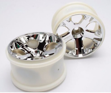 Wheels All-Star Chrome 2.8 (Nitro Front) (2) in the group Brands / T / Traxxas / Tires & Wheels at Minicars Hobby Distribution AB (425577)