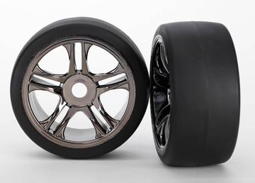 Tires & Wheels Slicks S1/S-Spoke Black Chrome Front (2) XO-1 in the group Brands / T / Traxxas / Tires & Wheels at Minicars Hobby Distribution AB (426479)