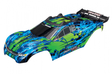 Body Rustler 4x4 Green/Blue Complete Clipless in the group Brands / T / Traxxas / Bodies & Accessories at Minicars Hobby Distribution AB (426717G)