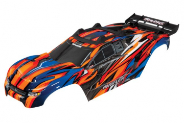 Body Rustler 4x4 Orange Complete Clipless in the group Brands / T / Traxxas / Bodies & Accessories at Minicars Hobby Distribution AB (426717T)