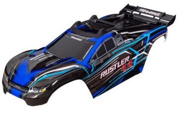 Body Rustler 4x4 Blue (for Clipless Mounting)) in the group Brands / T / Traxxas / Bodies & Accessories at Minicars Hobby Distribution AB (426740-BLUE)