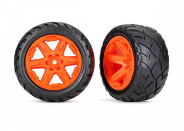 Dck & Flg Anaconda/RXT Orange 2,8" 4WD, 2WD Fram (TSM-Rated) (2) i gruppen Fabrikat / T / Traxxas / Dck & Flg hos Minicars Hobby Distribution AB (426775A)