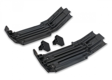 Skidplate Set Front & Rear with Rubber Impact Cushion X-Maxx in the group Brands / T / Traxxas / Spare Parts at Minicars Hobby Distribution AB (427744)