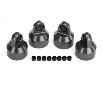 Shock Caps Aluminium Gray (for GTX #7761,7861) (4) in the group Brands / T / Traxxas / Spare Parts at Minicars Hobby Distribution AB (427764-GRAY)