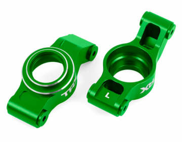 Carriers Stub Axle Rear L&R (Pair) Alu Green X-Maxx, XRT in the group Brands / T / Traxxas / Spare Parts at Minicars Hobby Distribution AB (427852-GRN)