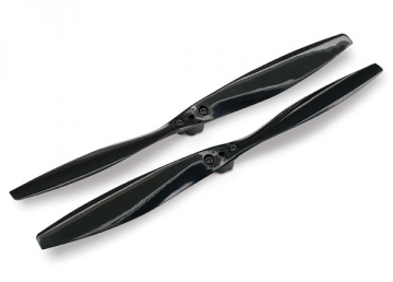 Rotor blade set Black, Aton (2) in the group Accessories & Parts / Air Prop. & Spinner at Minicars Hobby Distribution AB (427926)