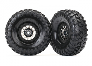 Tires & Wheels Canyon Trail/Method 105 Black Chrome 1.9 (2) in the group Brands / T / Traxxas / Tires & Wheels at Minicars Hobby Distribution AB (428174)