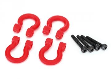 Bumper D-Rings Red (4)  TRX-4/6 in the group Brands / T / Traxxas / Spare Parts at Minicars Hobby Distribution AB (428234R)