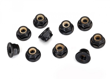 Locknut M4 Black with flange serrated (10) in the group Brands / T / Traxxas / Spare Parts at Minicars Hobby Distribution AB (428347)