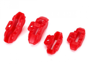 Brake Calipers Red Front and Rear (4)  4-Tec in the group Brands / T / Traxxas / Spare Parts at Minicars Hobby Distribution AB (428367)
