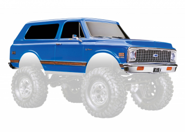 Kaross Chevrolet Blazer '72 Bl Clipless Komplett i gruppen Fabrikat / T / Traxxas / Karosser & Tillbehr hos Minicars Hobby Distribution AB (429130-BLUE)