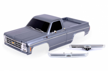 Body Chevrolet K10 (1979) Complete Silver in the group Brands / T / Traxxas / Bodies & Accessories at Minicars Hobby Distribution AB (429212-SLVR)
