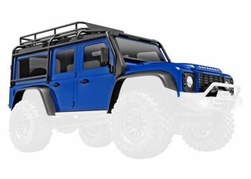 Body TRX-4M Land Rover Defender Blue Complete in the group Brands / T / Traxxas / Bodies & Accessories at Minicars Hobby Distribution AB (429712-BLUE)