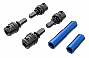 Driveshafts Center Steel/Alu Set Complete Blue TRX-4M in the group Brands / T / Traxxas / Spare Parts at Minicars Hobby Distribution AB (429751-BLUE)