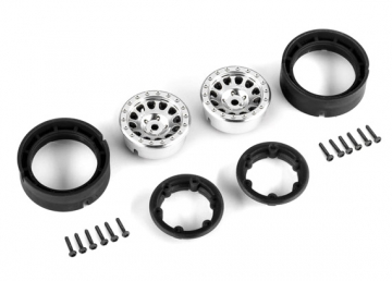 Wheels Method Race 105 Beadlock Satin Crome 1.0 (2) in the group Brands / T / Traxxas / Spare Parts at Minicars Hobby Distribution AB (429781-SATIN)