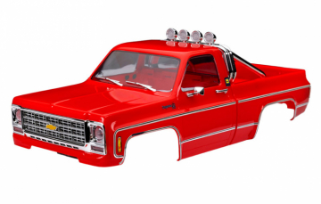 Body TRX-4M Chevrolet K10 Red Complete (Clipless) in the group Brands / T / Traxxas / Spare Parts at Minicars Hobby Distribution AB (429811-RED)