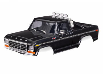 Body TRX-4M Ford F-150 Black Complete (Clipless) in the group Brands / T / Traxxas / Bodies & Accessories at Minicars Hobby Distribution AB (429812-BLK)