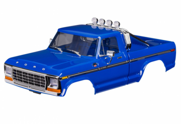 Body TRX-4M Ford F-150 Blue Complete (Clipless) in the group Brands / T / Traxxas / Bodies & Accessories at Minicars Hobby Distribution AB (429812-BLUE)