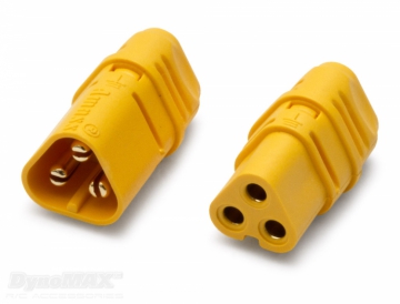 Kontakt MT30 3-polig 2mm par i gruppen Fabrikat / D / DynoMAX / Kablar & Kontakter hos Minicars Hobby Distribution AB (B9332)