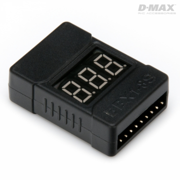 Lithium Voltage Cell Checker with Alarm 1-8s in the group Brands / D / DynoMAX / Accessories at Minicars Hobby Distribution AB (B9420)