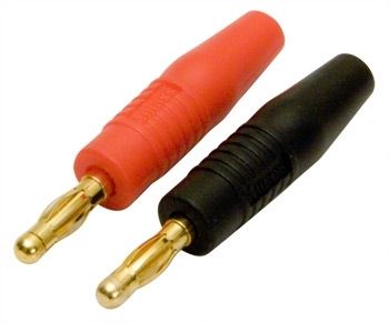 Banana Plug 4mm gold plated Pair in the group Brands / D / DynoMAX / Cables & Connectors at Minicars Hobby Distribution AB (B9575)