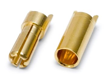 Connector Bullet 5.5mm Female+Male in the group Brands / D / DynoMAX / Cables & Connectors at Minicars Hobby Distribution AB (B9592)
