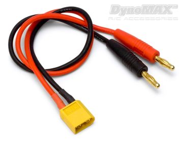 Charge Lead XT60 with 4mm Banana Connectors in der Gruppe Hersteller / D / DynoMAX / Cables & Connectors bei Minicars Hobby Distribution AB (B9690)