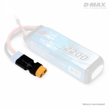 Connector Adapter EC3 (male) - XT60 (female) in der Gruppe Hersteller / D / DynoMAX / Cables & Connectors bei Minicars Hobby Distribution AB (B9850)