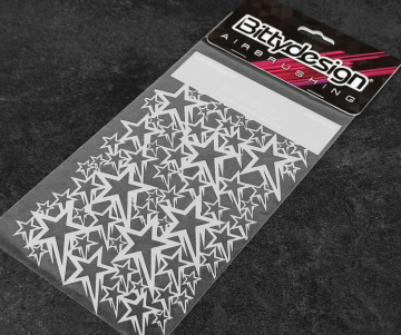 Vinyl Stencil - Stars in the group Brands / H / Hobbynox / Masking at Minicars Hobby Distribution AB (BDSTC-011)