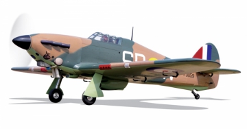 Hawker Hurricane 2210mm 50-55cc gas ARTF DISC. in der Gruppe Hersteller / B / Black Horse / Models bei Minicars Hobby Distribution AB (BH108)