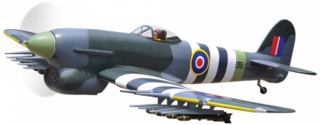 Hawker Typhoon 22-33cc gas ARTF DISC. in der Gruppe Hersteller / B / Black Horse / Models bei Minicars Hobby Distribution AB (BH132)