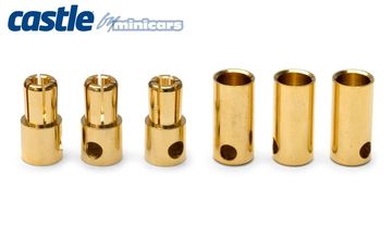 5.5mm Bullet Kontakter 3par 150A i gruppen Fabrikat / C / Castle Creations / Kablar & Kontakter hos Minicars Hobby Distribution AB (CC-BULLET-5.5MM)