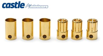 8mm Bullet Connectors 3pair 300A in der Gruppe Hersteller / C / Castle Creations / Cables & Connectors bei Minicars Hobby Distribution AB (CC-BULLET-8MM)