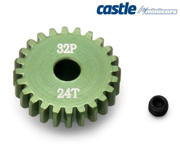 CC Pinion 24T 32P - 5mm i gruppen Fabrikat / C / Castle Creations / Piniondrev hos Minicars Hobby Distribution AB (CC010-0065-04)
