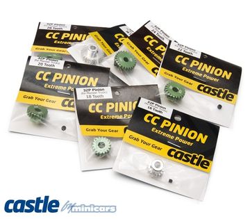 CC Pinion 32P - 5mm Set (7) i gruppen Fabrikat / C / Castle Creations / Piniondrev hos Minicars Hobby Distribution AB (CC010-0065-15)