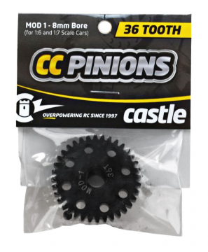 CC Pinion 36T Mod 1 - 8mm in the group Brands / C / Castle Creations / Pinion Gear at Minicars Hobby Distribution AB (CC010-0065-34)