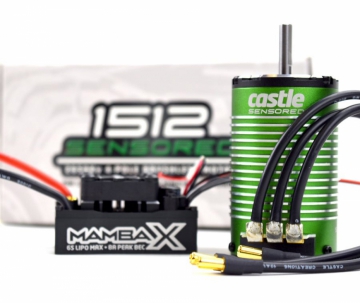 MAMBA X Sensor ESC with 1512-1800KV Combo E-Buggy in the group Brands / C / Castle Creations / ESC & Combo Car 1/8-1/5 at Minicars Hobby Distribution AB (CC010-0155-06)